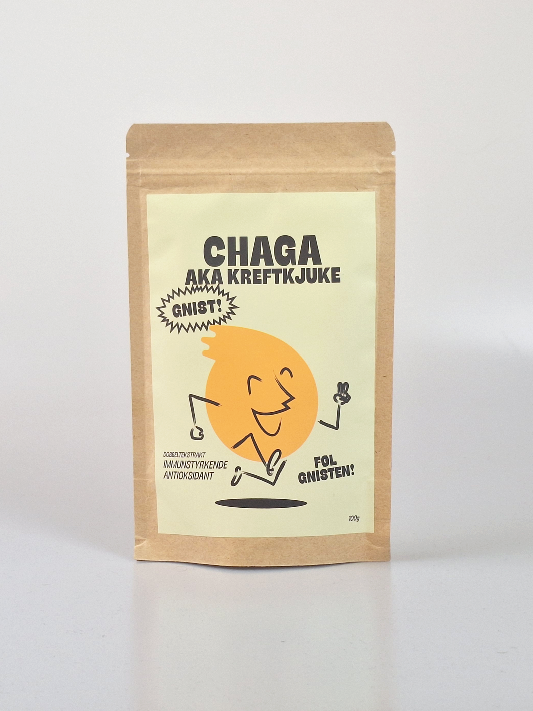 Chaga dobbeltekstrakt pulver 100g